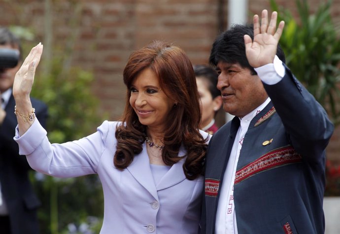 Evo Morales y Cristina Fernández de Kirchner