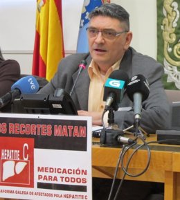 El portavoz de la Plataforma galega de afectados pola hepatite C, Quique Costas