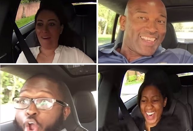 Reacciones en vídeo al modo turbo de un coche