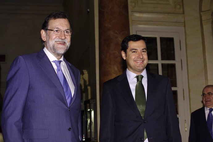 Rajoy y Juan Manuel Moreno