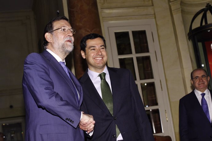 Rajoy y Juan Manuel Moreno
