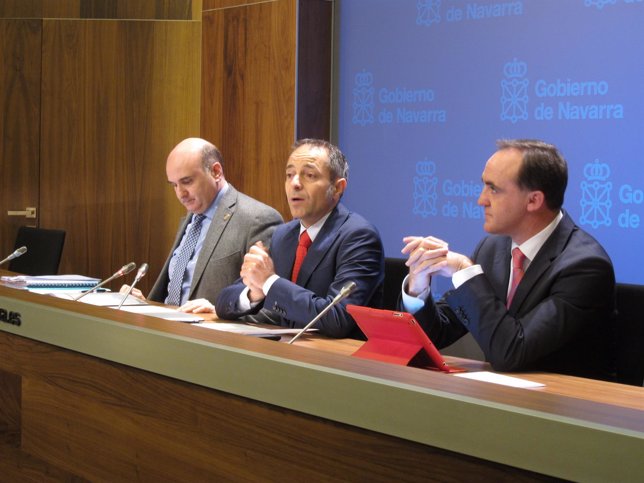 Javier Morrás, Juan Luis Sánchez de Muniáin y José Javier Esparza.