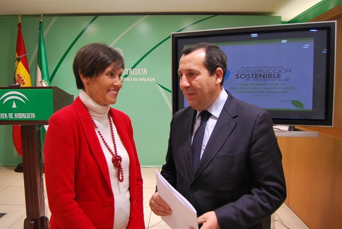 Marta Rueda y José Luis Ruiz Espejo en rueda de prensa