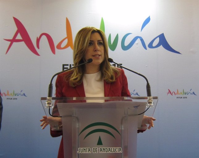 La presidenta de la Junta de Andalucía, Susana Díaz, en Fitur