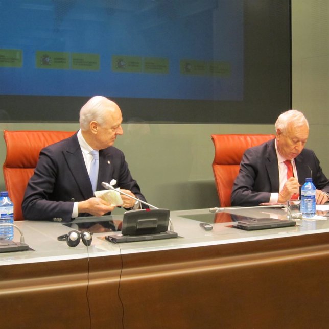 Staffan de Mistura y José Manuel García-Margallo