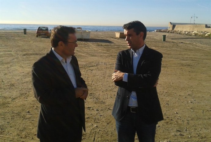 Heredia y bernal en la playa de El Cable marbella