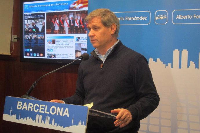 Alberto Fernández, líder del PP en Barcelona