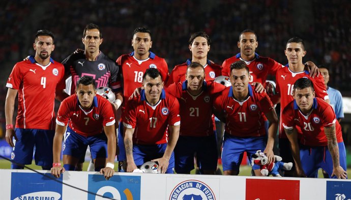 La selección chilena. 