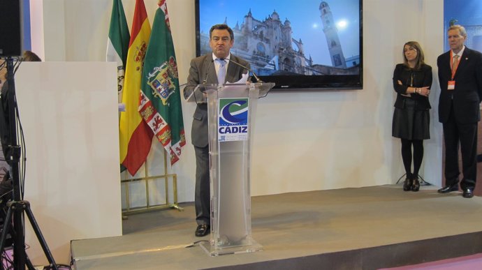 El presidente de la Diputación de Cádiz, José Loaiza, en Fitur