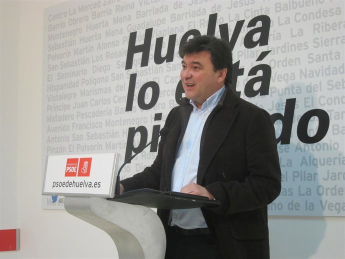 El candidato del PSOE a la Alcaldía de Huelva, Gabriel Cruz. 