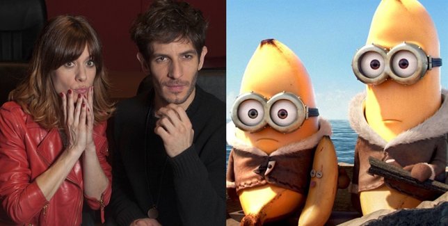 Alexandra Jiménez y Quim Gutiérrez en Los Minions