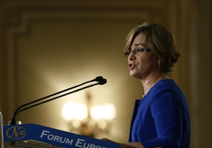 La presidenta de la Sareb Belén Romana