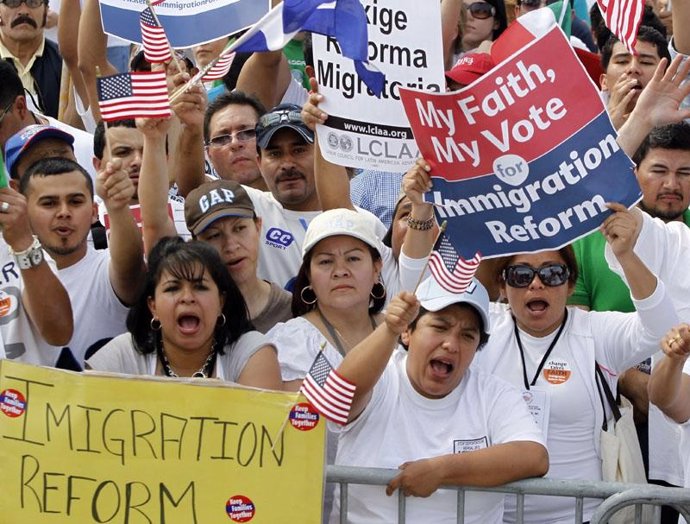 Protestas de inmigrantes en EEUU 