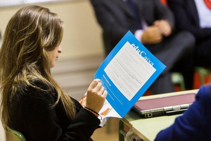 Jóvenes en un programa de 'la Caixa'