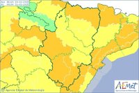 Alerta por nieve y viento