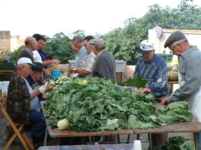 Preparativos del puchero