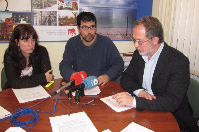 Los concejales de IU en el Ayuntamiento de Valladolid