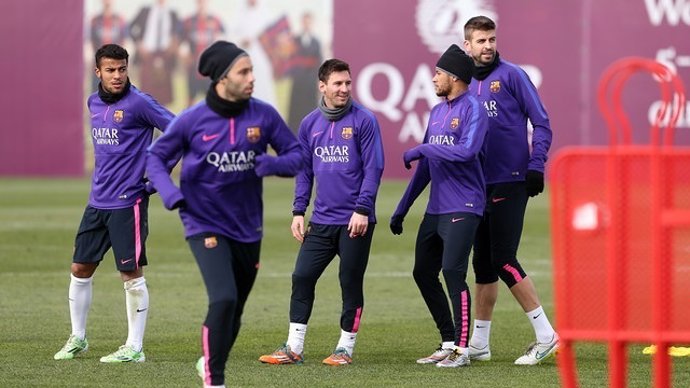 Entrenamiento del FC Barcelona