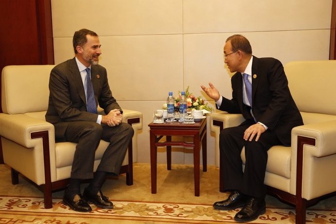 El Rey con Ban Ki Moon