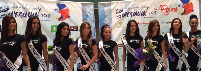 Candidatas a Reina del Carnaval de Las Palmas de Gran Canaria 2015