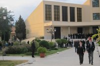 Familiares, amigos y autoridades despiden al cabo malagueño