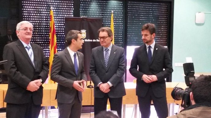 Presidente Artur Mas en Molins de Rei (Barcelona)
