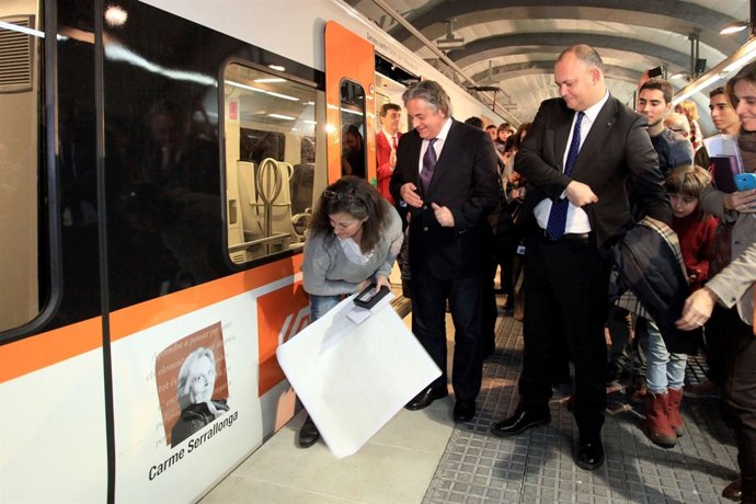 Bautizo de un tren de FGC