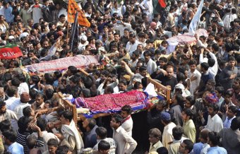 Funeral chií en Pakistán