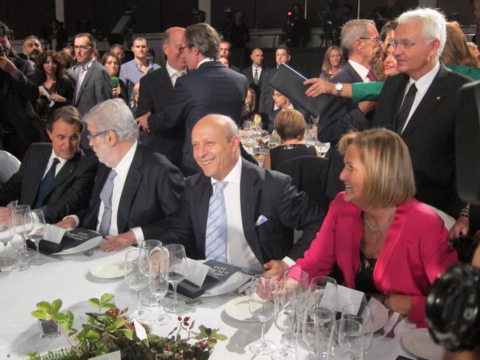Artur Mas i José Manuel Lara al Premi Planeta 2012
