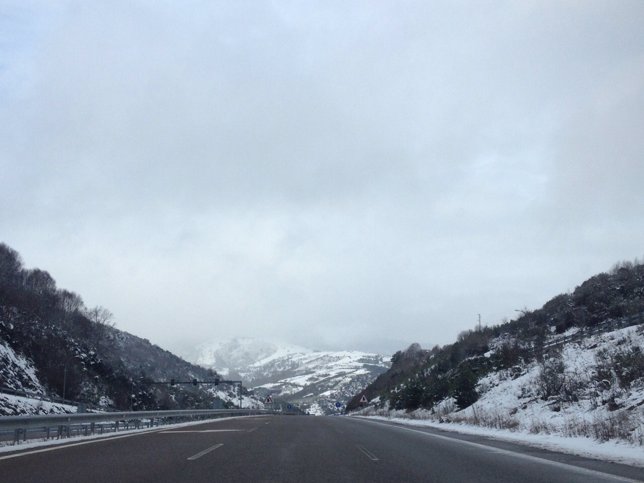 Nieve en Pedrafita do Cebreiro, en Lugo, Galicia