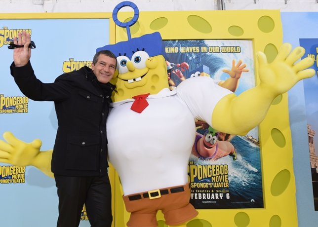 Antonio Banderas el mejor amigo de Bob Esponja 