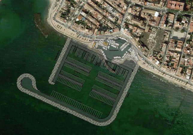 Vista general del proyecto del Club Marítimo del Molinar