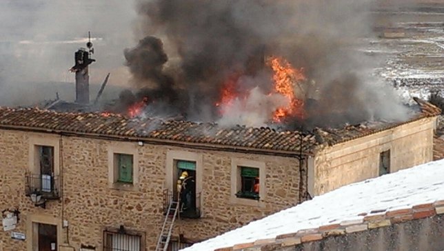 Incendio Casa Consistorial Palazuelos