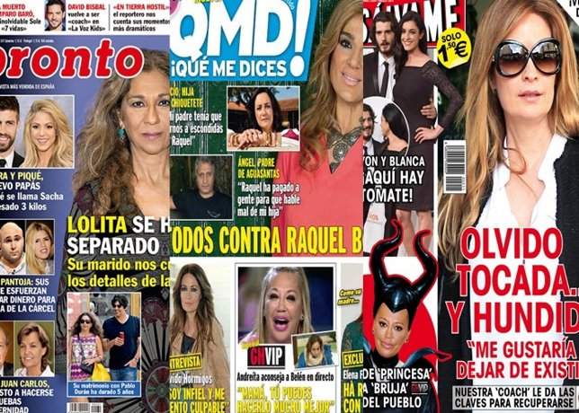Todos contra Raquel Bollo, Olvido Hormigos hundida, mal de amores Lolita y Elena