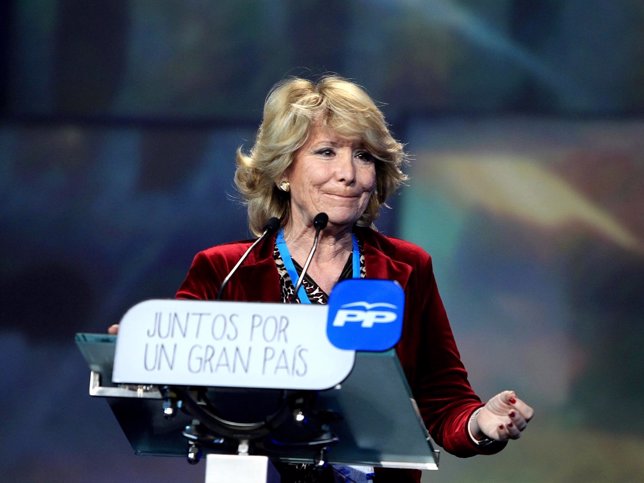 Esperanza Aguirre en la Convención Nacional del PP