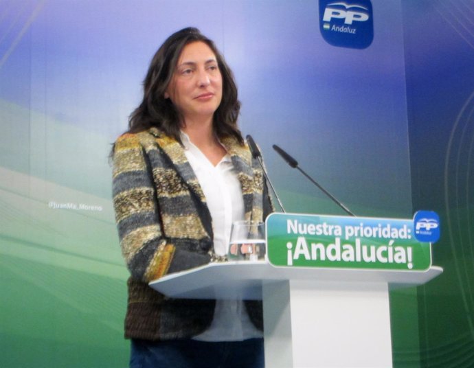 Dolores López Gabarro en rueda de prensa