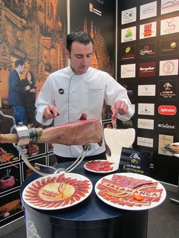 Cortador de jamón de Salamanca en Madrid Fusión