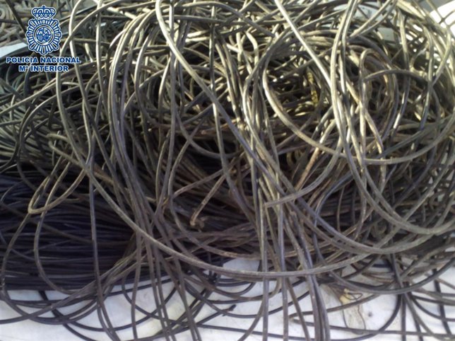 Cableado robado cobre 