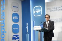 Floriano dice que el PP gobernará en Andalucía porque "no se va a reproducir un pacto de perdedores" entre PSOE-IU