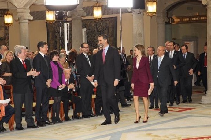 Los Reyes Felipe y Letizia