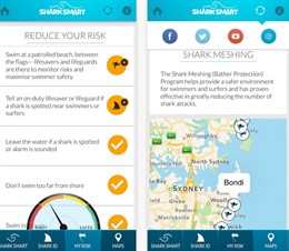 Aplicación para iOS con información sobre tiburone