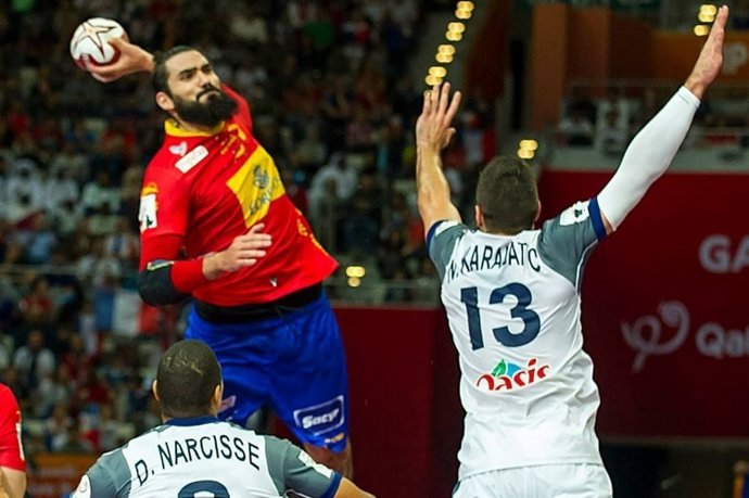 Maqueda lanza ante la presencia de Karabatic