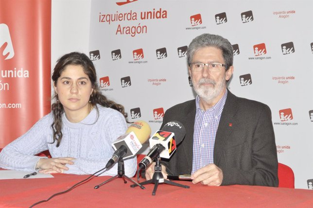 Lara Hernández y Adolfo Barrena, de IU