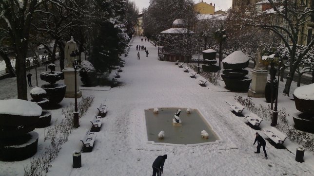 Nieve en Burgos 2015