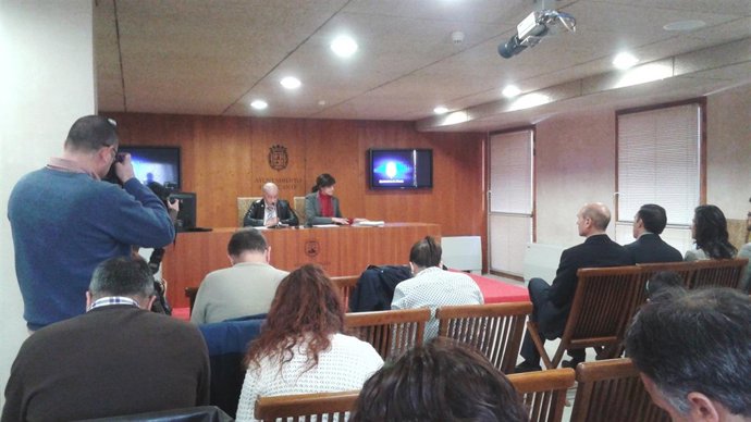 Valor y Romeu durante la rueda de prensa sobrel  PGOU