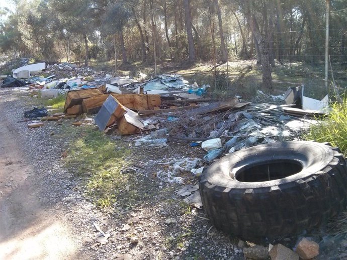 Basura en un vertedero