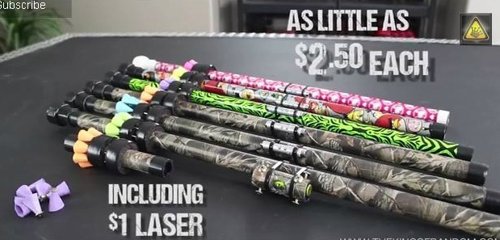 Cerbatana con mirilla láser