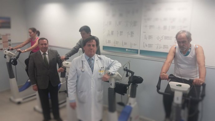 Los socios de COPCAR en un moento de unas de las pruebas de control del sistema