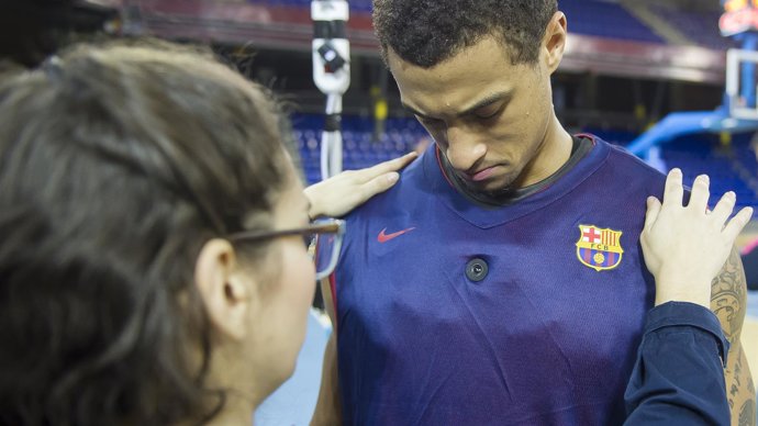 Edwin Jackson con las cámara subjectiva de la Eurolliga