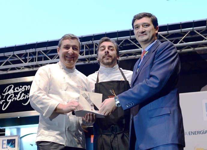Joan y Jordi Roca (El Celler de Can Roca) y F.J.Garzón (Icex)